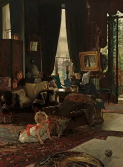 Tissot James Jacques Joseph Collection: Hide and Seek, c. 1877. Creator: James Tissot