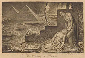 Pyramid Gallery: The Hiding of Moses, 1824. Creator: William Blake