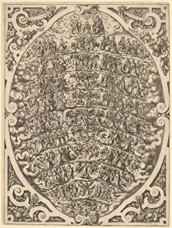 Ammon Jost Gallery: The Hierarchy of the Heavens, 1579. Creator: Jost Ammon