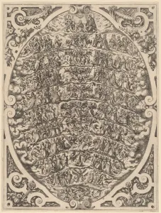 Devout Prints: The Hierarchy of the Heavens. Creator: Jost Ammon