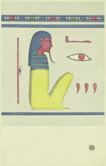 Details Prints: Hieroglyphs framed by an ornamental band