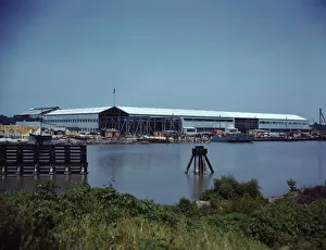 Warships Gallery: Higgins Industries, Inc. New Orleans, La. makes torpedo boats and other boats for the Navy, 1942
