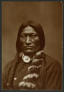 Plait Prints: High Bear, Ogallalla sic Sioux, 1878-1883. Creator: Laton Alton Huffman