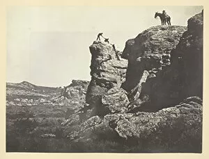 Butte Collection: High Bluffs, Black Buttes, 1868 / 69. Creator: Andrew Joseph Russell