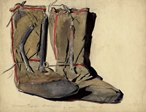 Shamanism Prints: High boots of the shaman Markei from the Bezymyanny ulus