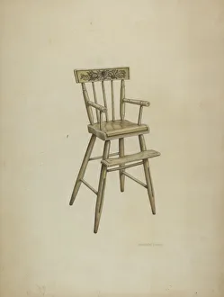 High Chair Prints: High Chair, c. 1939. Creator: Raymond Chard