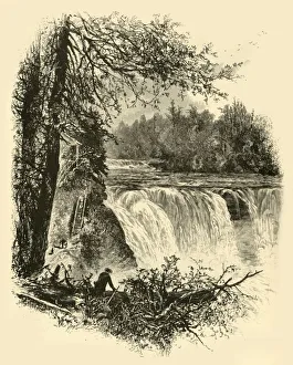 Fenn Prints: Part of High Fall, 1872. Creator: Harry Fenn