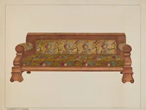 Fossum Prints: High Back Lounge, c. 1938. Creator: Magnus S. Fossum