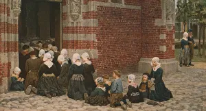 Devout Prints: High Mass at a Fishing Village on the Zuyder Zee, Holland, 1876, (c1930). Creator