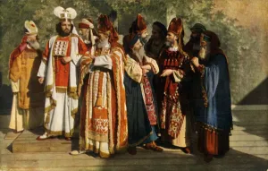 Council Gallery: The High Priests, 1922. Creator: Henry Traut