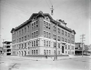 New Jersey Prints: High school, Atlantic City, N.J. c1908. Creator: Unknown