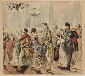 High Society Ball, First quarter of 19th century. Artist: Baranov, Vasili Venediktovich (1792-1836)