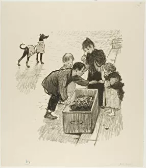 Street Seller Collection: High society!, January 1894. Creator: Theophile Alexandre Steinlen