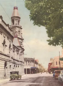 Tram Line Prints: High Street, Fremantle, c1947. Creator: Unknown