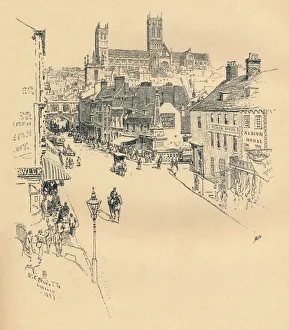 High Street, Lincoln, 1899. Artist: Ernest Clifford Peixotto