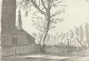 High Street Prints: High Street at the Manor House, Marylebone, 1772. Creator: Samuel Hieronymus Grimm