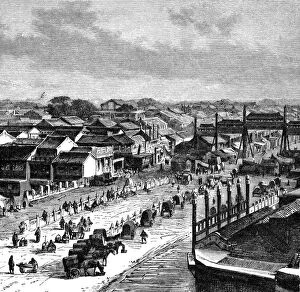 The High Street, Peking, c1890