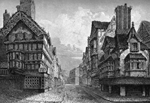 Shrewsbury Collection: High Street, Shrewsbury, 1825 (1893)