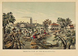 Embankment Prints: High Water in the Mississippi, 1868