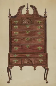 Highboy Prints: Highboy, c. 1936. Creator: Louis Annino
