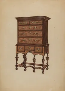 Highboy Prints: Highboy, c. 1937. Creator: Isadore Goldberg