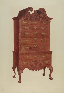 Highboy Prints: Highboy, c. 1938. Creator: Francis Borelli