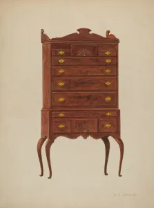 Highboy Prints: Highboy, c. 1941. Creator: Davids De Vault