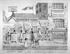 Placard Collection: Highbury Grove in 1846 - Dedicated by permission to the inhabitants, 1846. Artist