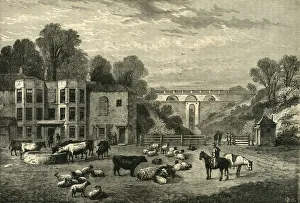 North London Prints: Highgate Archway Gate and Tavern in 1825, (c1876). Creator: Unknown