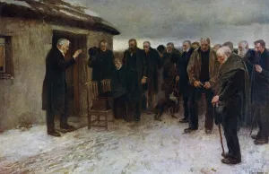 Guthrie Prints: A Highland Funeral, 1882, (1912). Artist: Sir James Guthrie