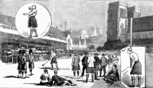 Athletics Gallery: The Highland Games--Hundredth Anniversary at Inverness Scotland, 1888. Creator: Unknown