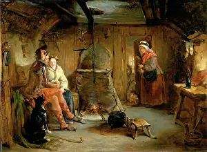 Hardship Prints: The Highland Home, 1845. Creator: John Phillip