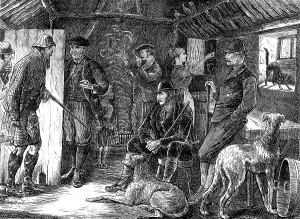 Shotgun Prints: A Highland shelter in a storm, 1871. Creator: Joseph Swain