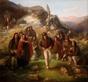 Highlander Prints: Highlanders Dance, 1861-1863. Creator: Wladyslaw Luszczkiewicz