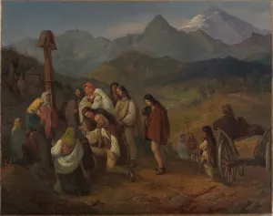 Mourner Prints: A Highlander's Funeral, 1860