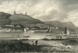 Lighthouse Prints: The Highlands of the Neversink, 1872. Creator: William Wellstood