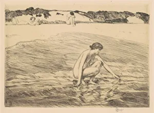 Frederick Childs Hassam Prints: Hight Tide, Montauk, 1922. Creator: Frederick Childe Hassam