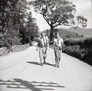 Holiday Prints: Hikers, Lake District, c1955. Creator: Arthur Charles Kirby Ware