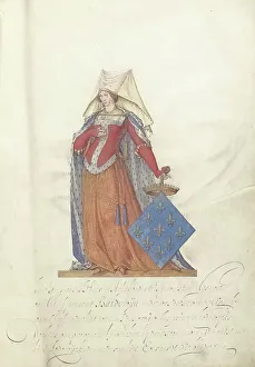 Parchment Animal Material Prints: Hildegarde der Franken, c.1600-c.1625. Creator: Nicolaes de Kemp