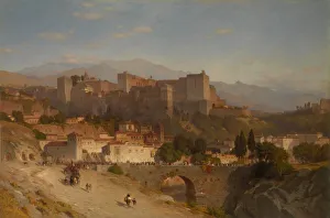 Granada Prints: The Hill of the Alhambra, Granada, 1865. Creator: Samuel Colman