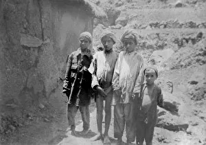 Chakrata Gallery: Hill tribe children, Chakrata, 1917