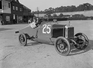 Co Driver Gallery: Hillman of G Bedford, JCC 200 Mile Race, Brooklands, 1921. Artist: Bill Brunell