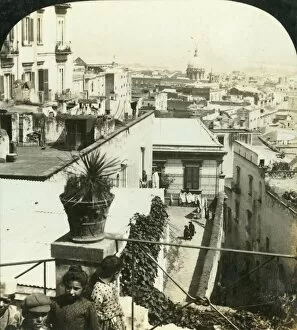 Washing Line Gallery: From the Hills of Naples, Italy, c1909. Creator: George Rose