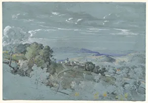 Umbria Gallery: The Hills of Umbria near Perugia, 1830 / 1832. Creator: Johann Georg von Dillis