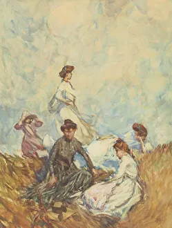 Hodgkins Frances Prints: The hilltop, c.1908. Creator: Frances Hodgkins