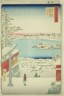 Hilltop View from Yushima Tenjin Shrine (Yushima Tenjin sakaue tenbo), from the series... 1856. Creator: Ando Hiroshige
