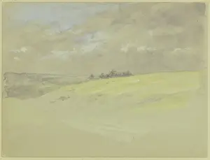 Hilly landscape, 19th century. Creator: Wilhelm Amandus Beer