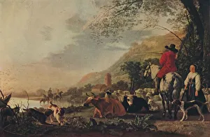 Albert Cuyp Prints: A Hilly Landscape with Figures, c1655. Artist: Aelbert Cuyp