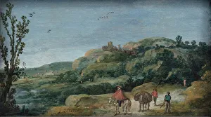 Hilly Landscape; Hilly Country, 1627. Creator: Esaias van de Velde