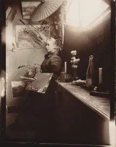Hilma af Klint at the Kungliga Akademien in Stockholm, 1885. Creator: Anonymous